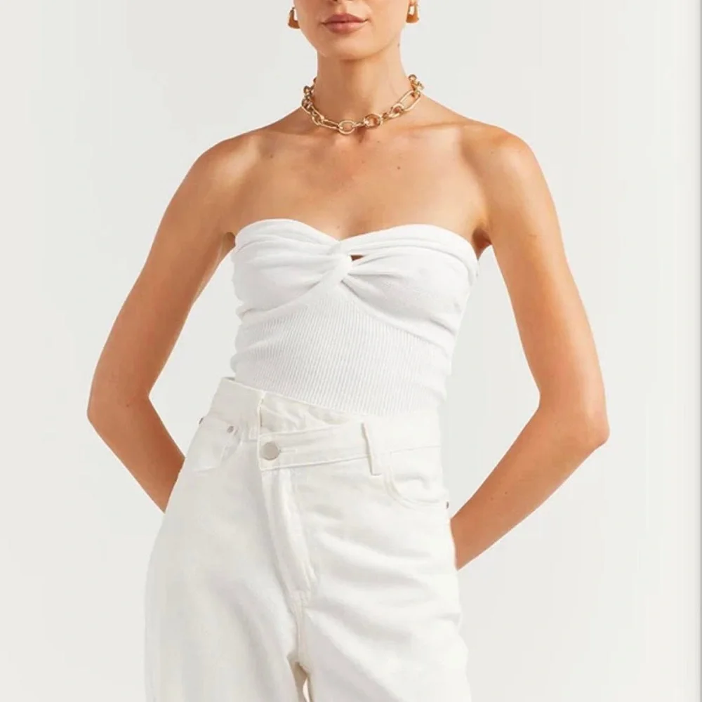 DISSH Anika Twisted Knit Top White Size US 10 NEW - Picture 7 of 7